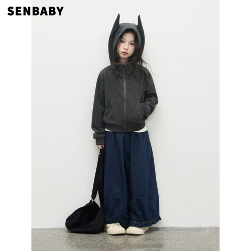 Демисезонная осенняя детская короткая куртка, детская одежда, в корейском стиле