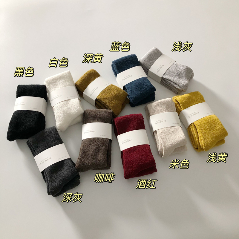 儿童女童纯色加厚连裤袜