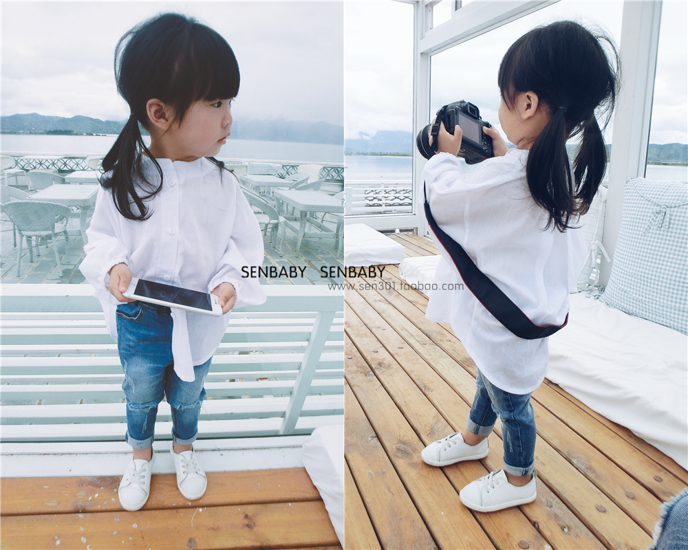 Chemise fille SENBABY à manche longue - Ref 2085121 Image 1