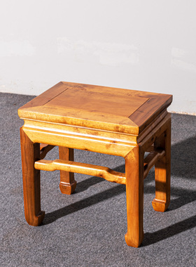 红木小凳子金丝楠木马蹄凳换鞋凳富贵凳儿童凳沙发凳中式实木板凳