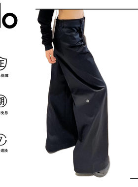 AloYoga.【正品】白色阔腿运动显瘦工装裤休闲高街直筒百搭休闲裤