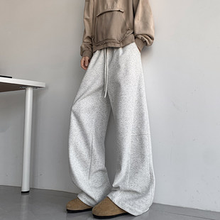 宅男社2026春装新款男士潮牌垂感休闲运动长裤-320g卫裤面料休闲