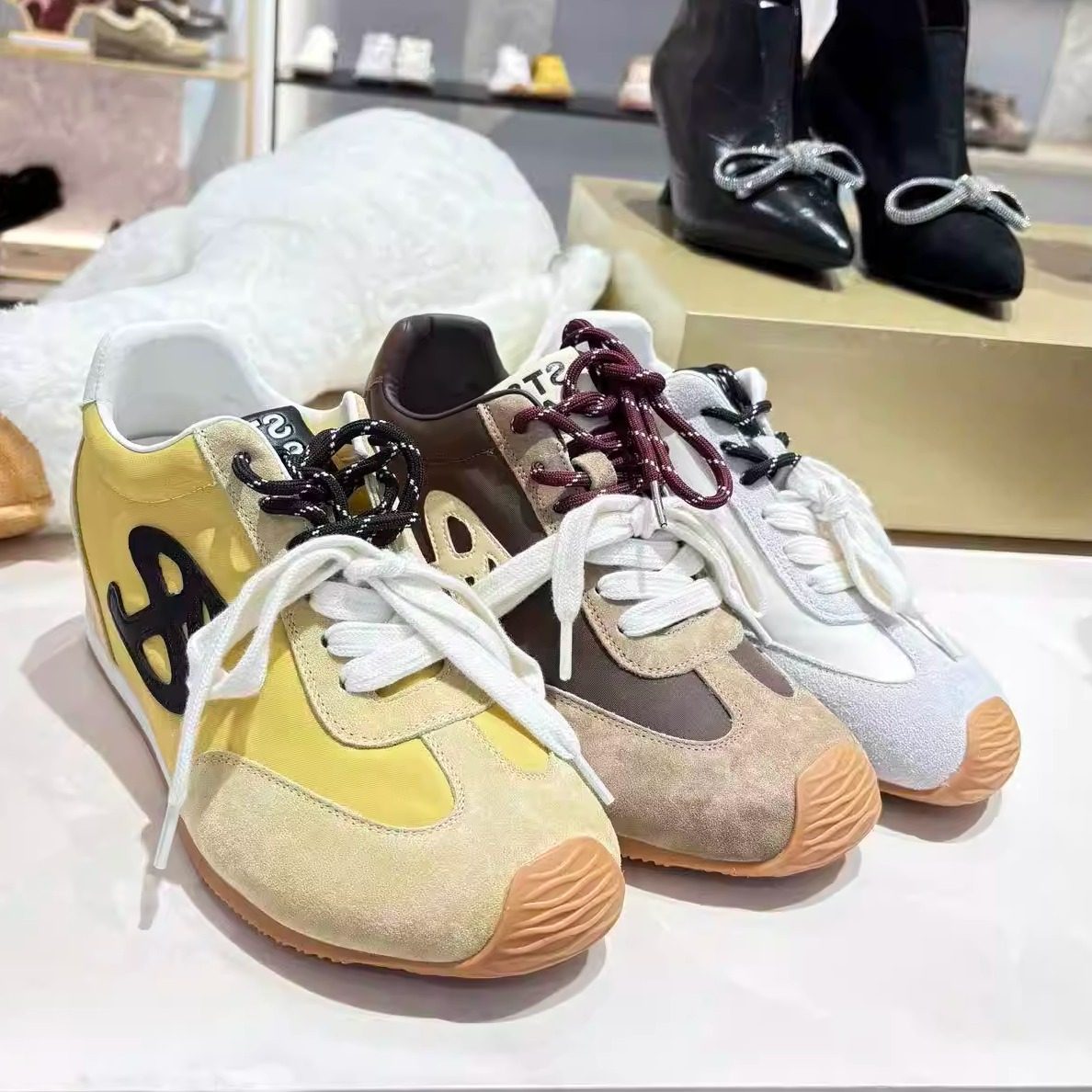 星期六女鞋2025秋季新款内增高系带多巴胺休闲德训鞋潮SSD3112044,流行男鞋,德训鞋,淘宝优惠券,粉丝福利购,淘宝优惠卷