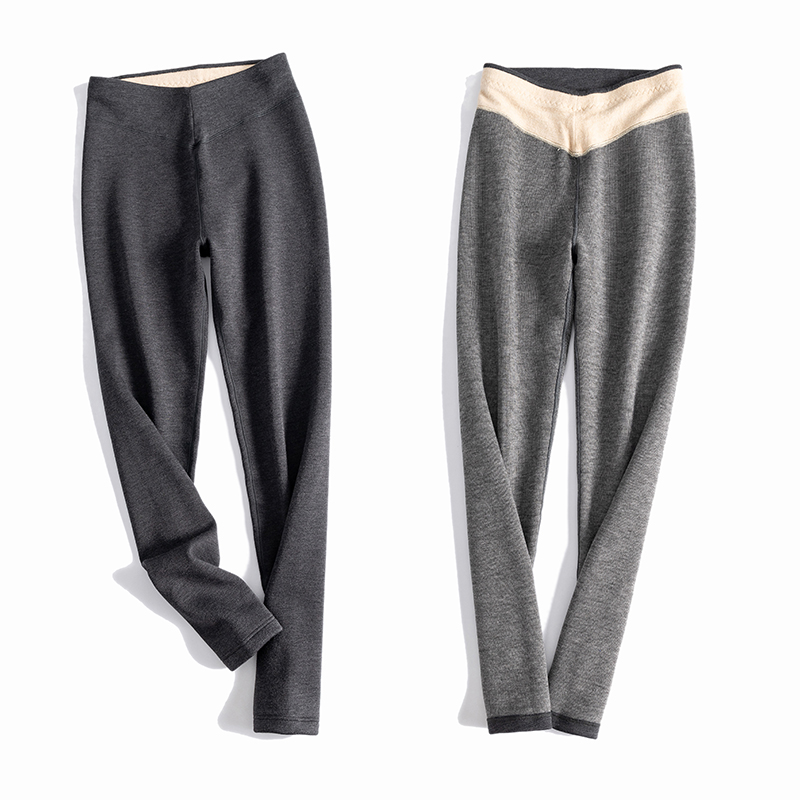 女士加绒高腰修身保暖裤