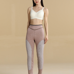 意大莱女士弹力冬季高腰加绒加厚三3层貂绒热磁疗贴护保暖裤5785