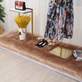 店橱窗地毯 店柜台垫子仿羊毛服装 长毛绒模特台地垫展台毛毛装 饰鞋