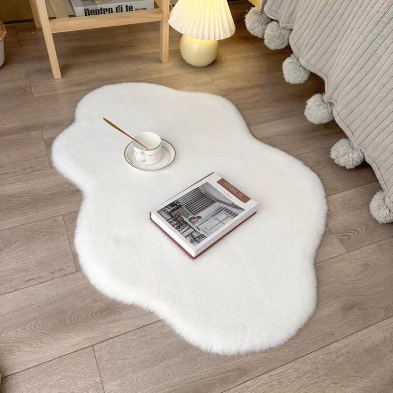 拍照型桌面毯地垫子可坐睡卡通复古风毛垫鞋店展柜毛垫午休记忆棉