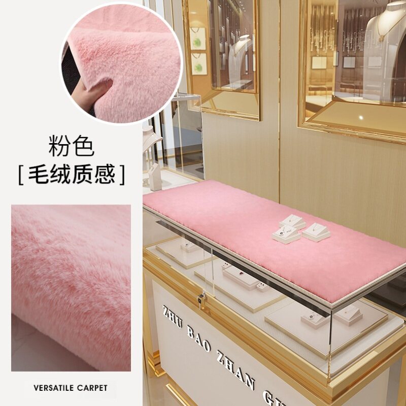 百搭毛垫轻奢品店铺展示垫子增加高级感日式垫定制秋冬款子垫防滑
