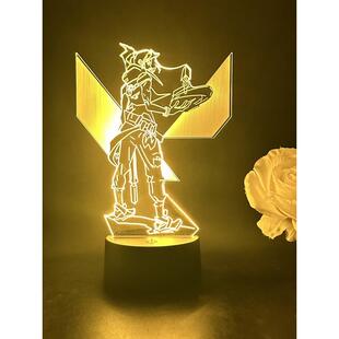 游戏无畏契约图标捷风霓虹幽影贤者不死鸟手办周边装饰摆件小夜灯