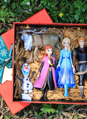 冰雪奇缘2艾莎Elsa爱莎公主安娜Anna大雪宝公仔手办玩具摆件礼物