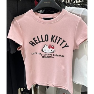 十三行2026春季新款韩版时尚百搭显瘦圆领卡通印花短袖T恤上衣