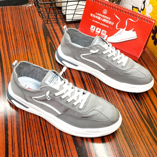 人本男鞋轻便雨伞布鞋春夏休闲鞋