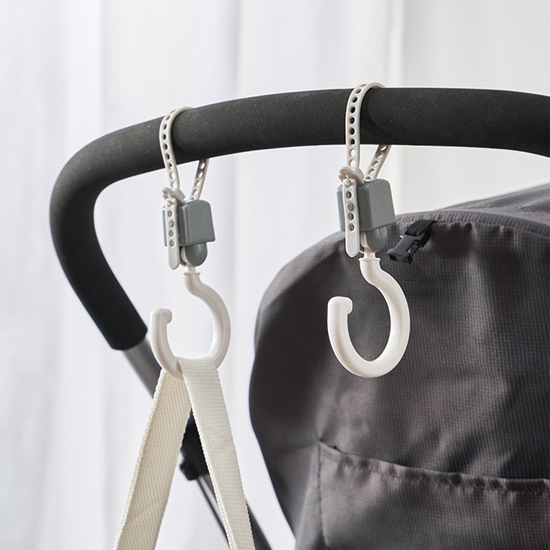 儿童推车横杆可旋转KM塑料挂钩