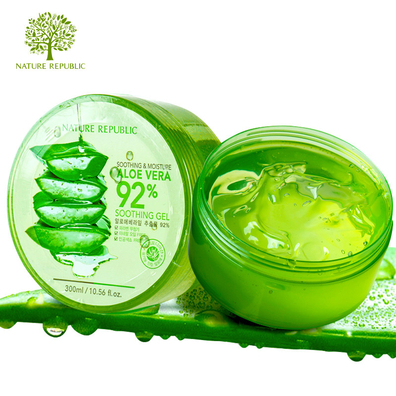 韩国nature republic自然乐园芦荟胶舒缓保湿补水凝胶芦荟胶300ml