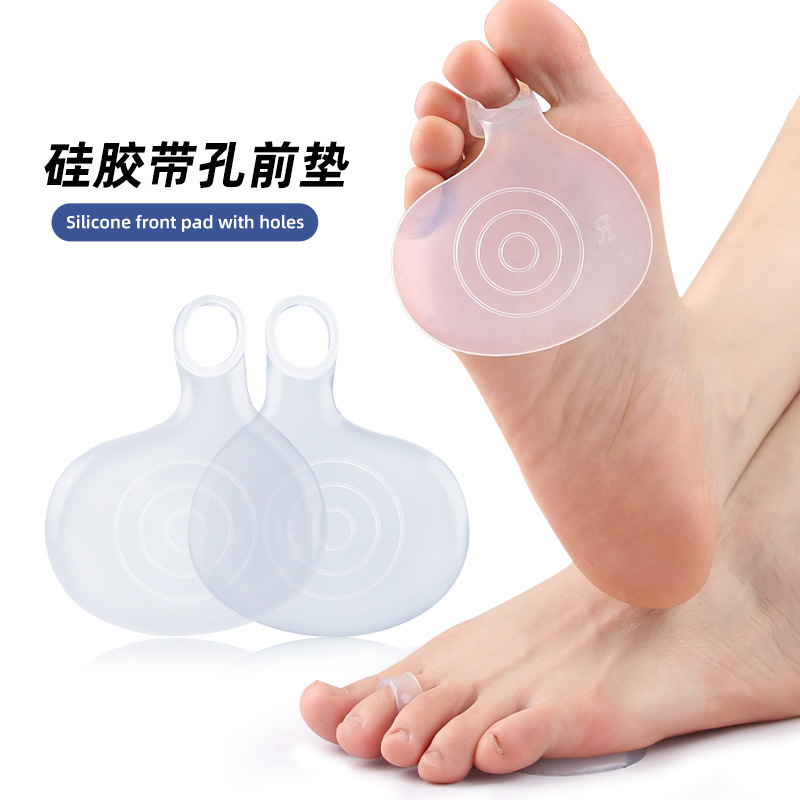 女士加厚透明硅胶前掌垫前脚掌痛前垫高跟鞋柔软弹性减震半码鞋垫