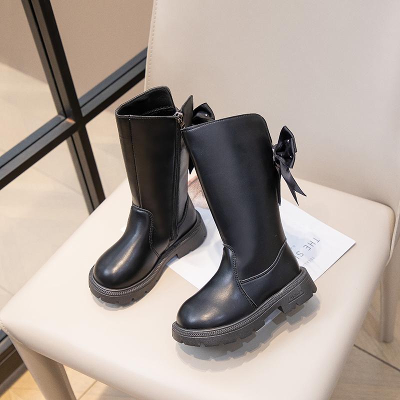 2025新款女童靴子中大童皮靴