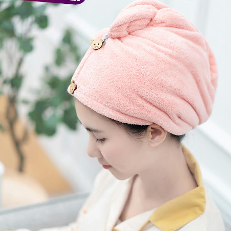 洗头发浴帽速干包头可爱毛巾帽子