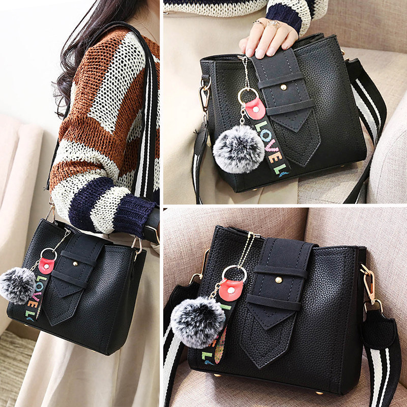 Baobaonv 2021 new pattern summer Korean Edition Versatile Messenger Autumn fashion The single shoulder bag Shoulder strap Bucket bagin the Leather/Lady bags/Men's bag, Ms. bags  category - from Buy2taobao.com to provide professional Taobao agent buy service
