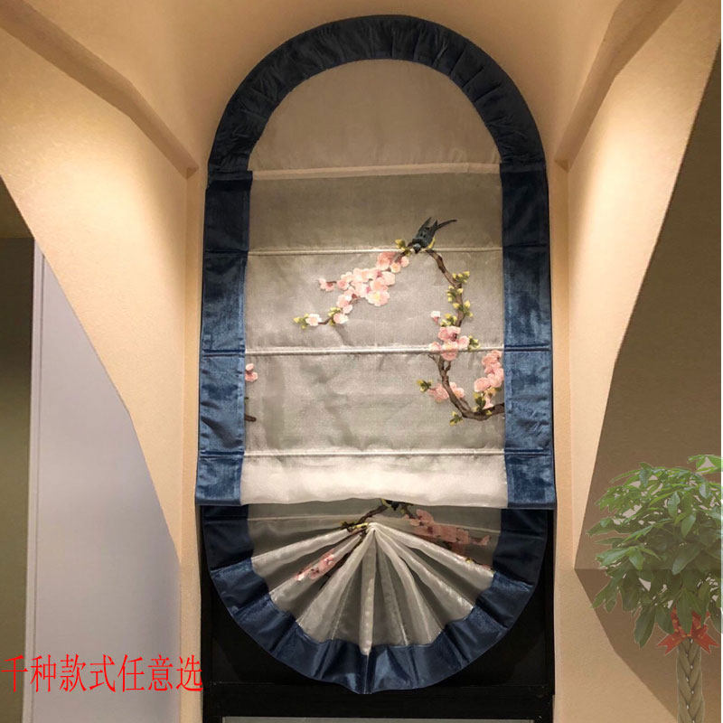 梦思圆欧式异形凹型特殊透光窗帘