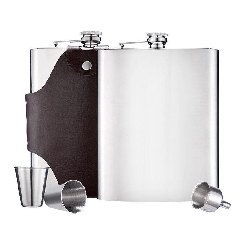 百事乐88盎司2500毫升5斤装高款304加厚不锈钢酒壶随身户外便携用