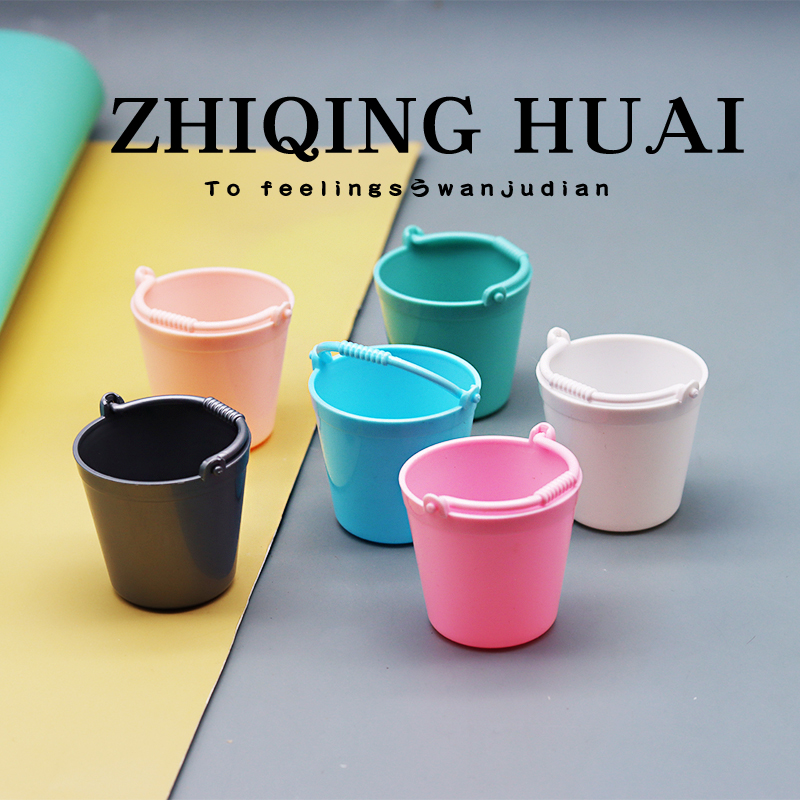 仿真迷你怀旧小水桶独立盲袋玩具