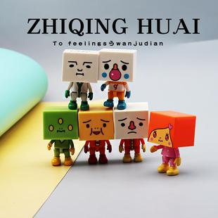 独立盲袋迷你微缩日系风豆腐人关节可动公仔卡通动漫过家家玩具