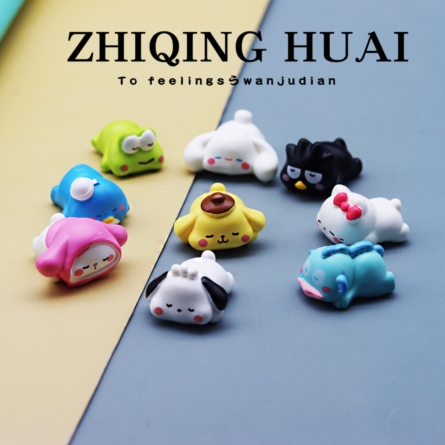 独立盲袋微缩迷你趴着睡觉小公仔