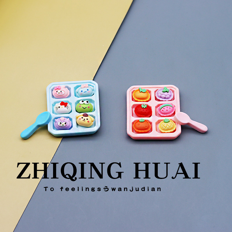 微缩迷你食玩水果饺子拼盘一套