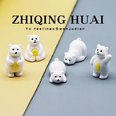 盲袋可爱呆萌表情北极熊小白熊