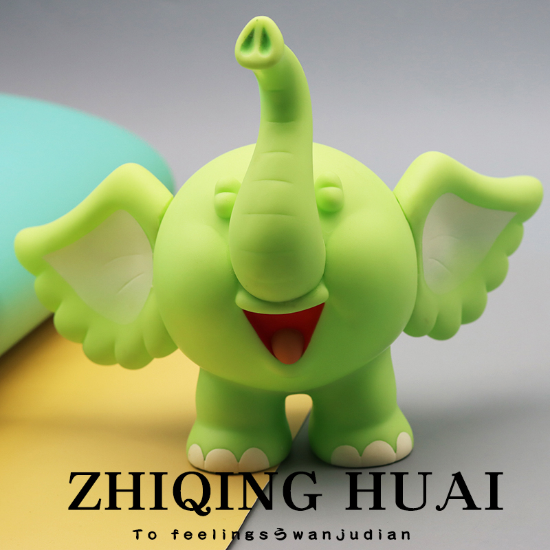 大象可爱小公仔摆件仿真动物模型
