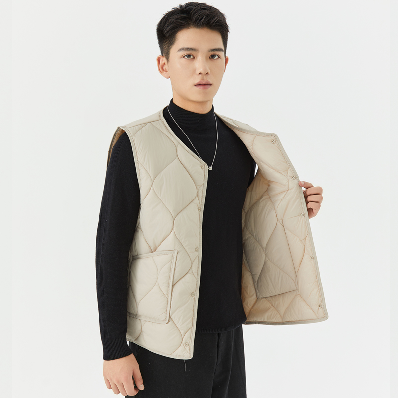 羽绒棉轻薄保暖马甲内搭加肥加大