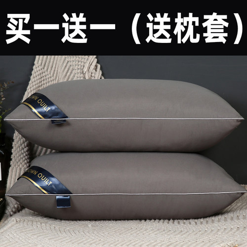 五星级酒店专用枕头芯护颈椎助睡眠套装家用一对枕头套和枕芯一套