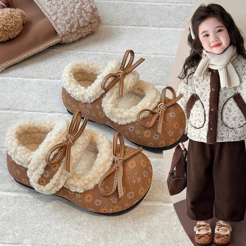 女童毛毛鞋外穿2025冬季新款儿童豆豆鞋加绒小女孩二棉保暖宝宝鞋,童鞋/婴儿鞋/亲子鞋,棉鞋,淘宝优惠券,粉丝福利购,淘宝优惠卷