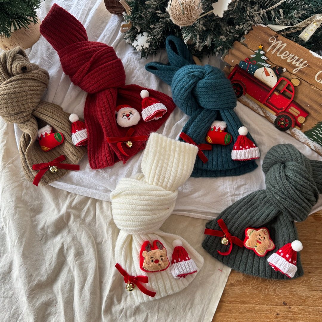 新年洋气宝宝保暖针织毛线围脖儿童围巾圣诞节秋冬季男童女童纯色,童装/婴儿装/亲子装,围巾,淘宝优惠券,粉丝福利购,淘宝优惠卷