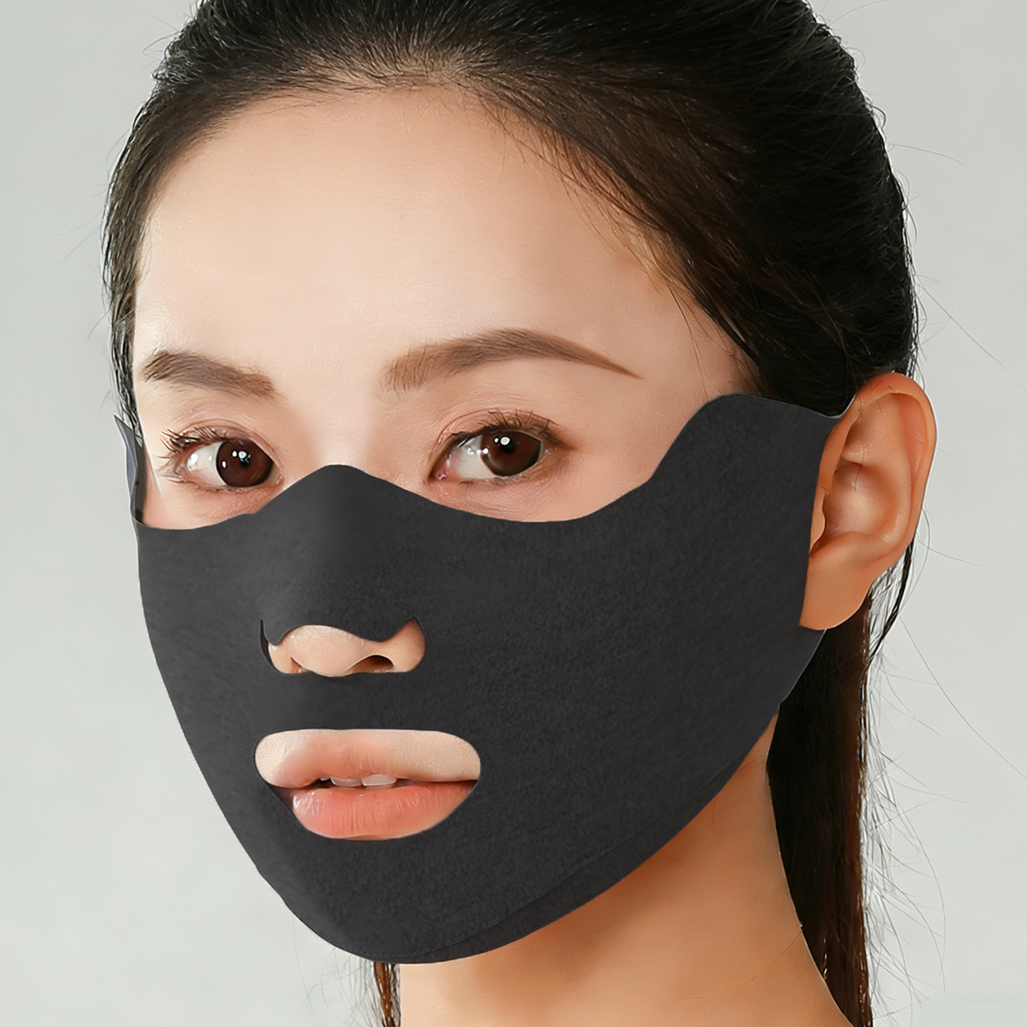 冬季跑步面罩女保暖防风防寒滑雪护脸运动徒步登山口罩透气易呼吸