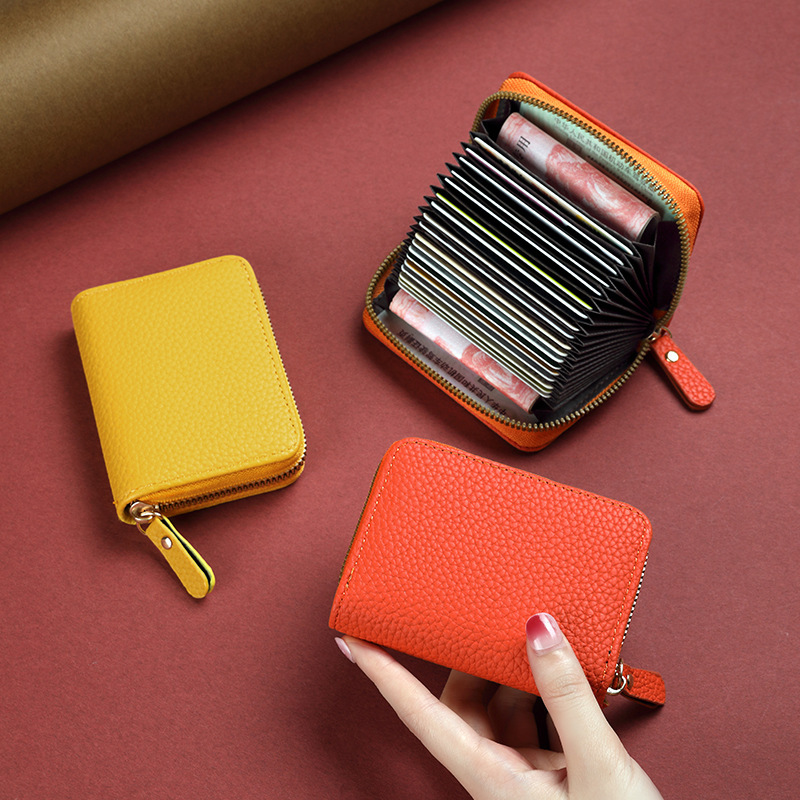 卡包女士2025新款证件收纳卡套防消磁零钱包二合一银行小卡包正品