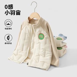 男女童保暖校服神器宽松中大童立领秋冬季儿童棉服外套防风加厚