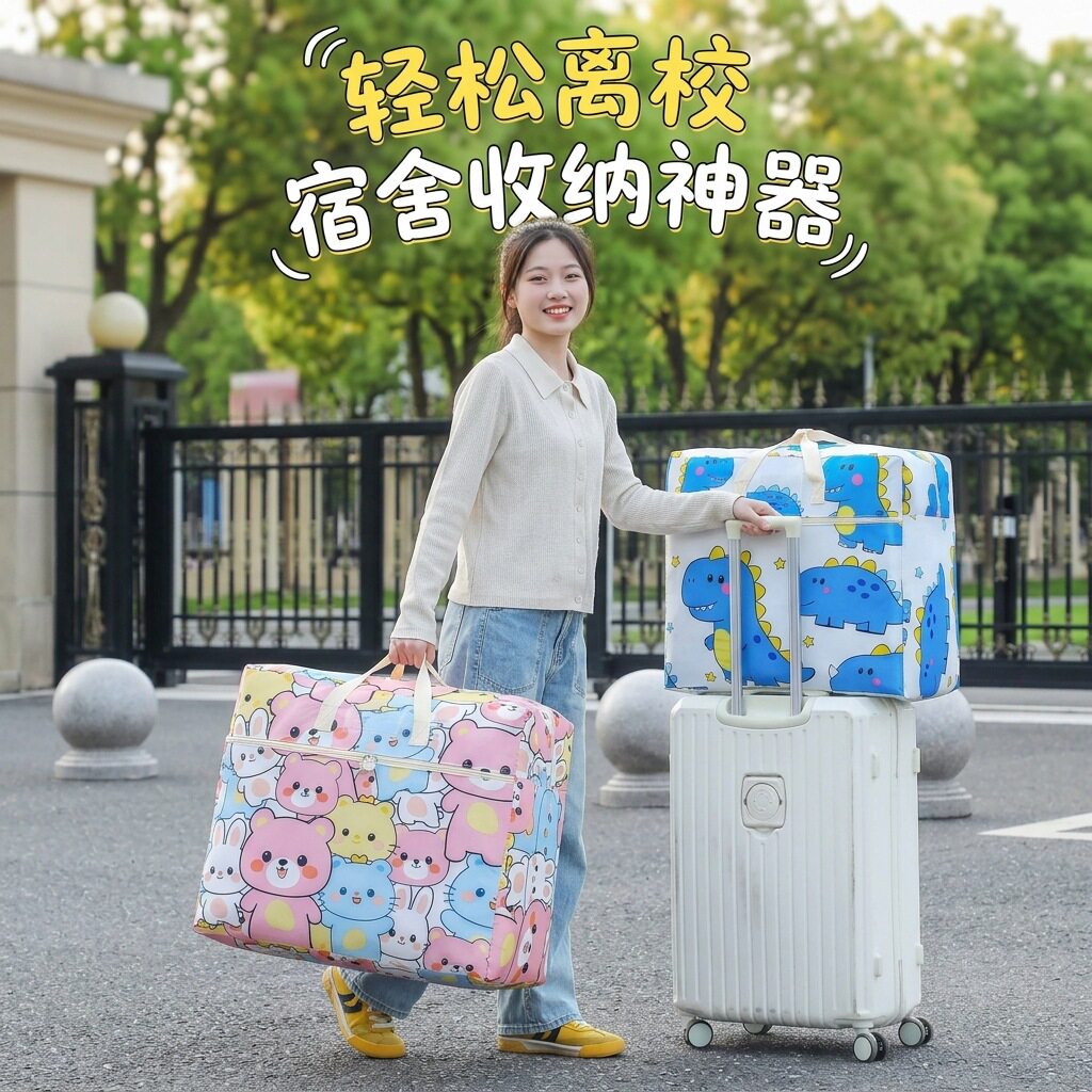 学生住校行李包加厚牛津布防水防潮搬家打包整理专用被子收纳袋子