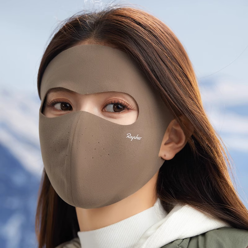脸基尼口罩女秋冬保暖全脸高颜值澳绒立体防风防寒防晒骑行面罩