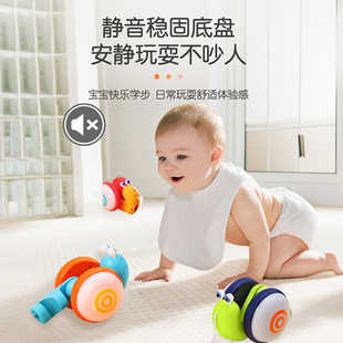 儿童牵绳蜗牛拉线毛毛虫纤绳音乐发灯光拖拉宝宝蠕动爬行学步玩具