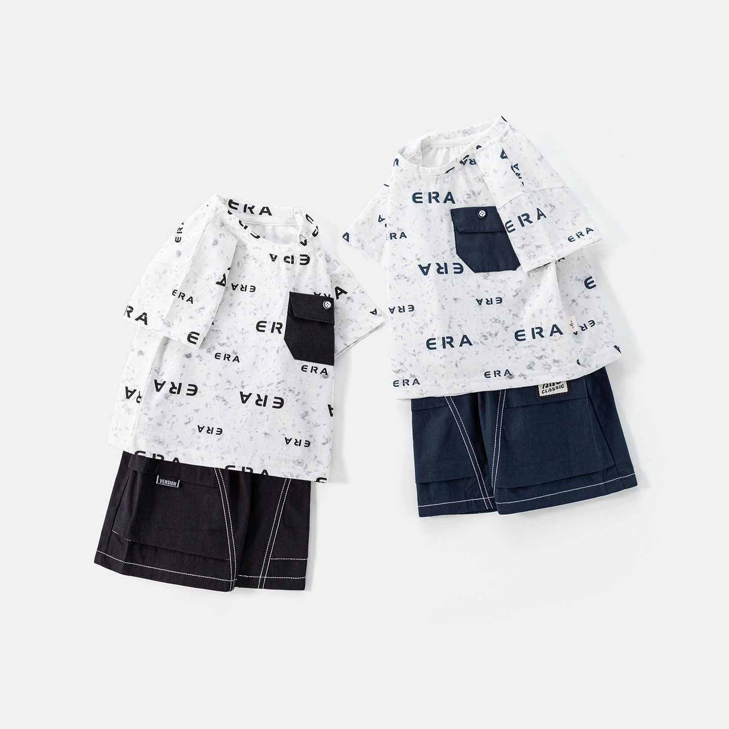 男童套装夏季韩版运动衣服1-5岁3宝宝休闲洋气夏装短袖两件套T恤4