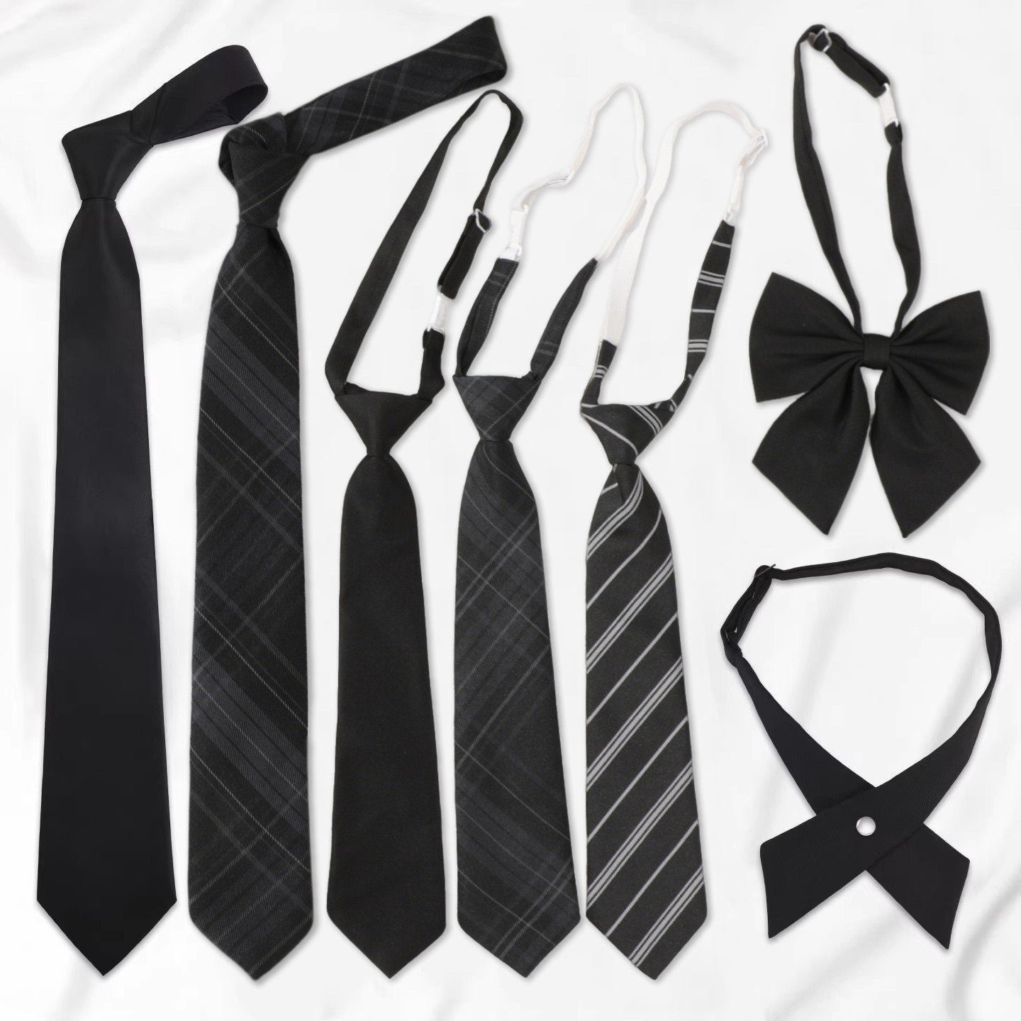 jk黑色领带衬衫装饰日系学院风懒人免打学士服领结女学生男dk手打,服饰配件/皮带/帽子/围巾,领带,淘宝优惠券,粉丝福利购,淘宝优惠卷