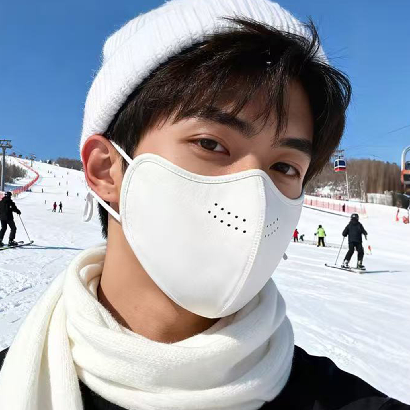 奥绒滑雪口罩高颜值男女秋冬东北保暖透气防冻护脸罩防风防寒面罩