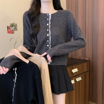 大朗毛衣不起球外套新款正品春秋冬针织开衫外套深圳南油高端女装