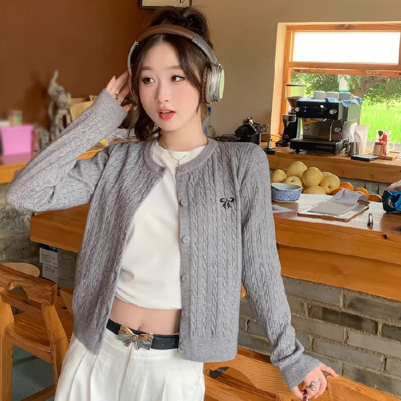 东莞大朗针织衫不起球开衫毛衣春秋广州十三行女装小个子短款外套,女装/女士精品,毛针织衫,淘宝优惠券,粉丝福利购,淘宝优惠卷