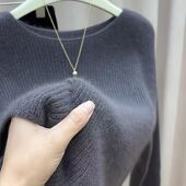 大朗毛衣工厂直销不易起球秋冬旗舰店不起球圆领义乌打底针织衫 女