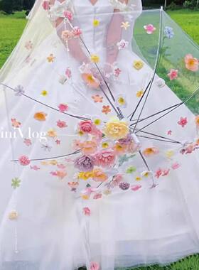 新款蝴蝶花伞氛围感打卡道具