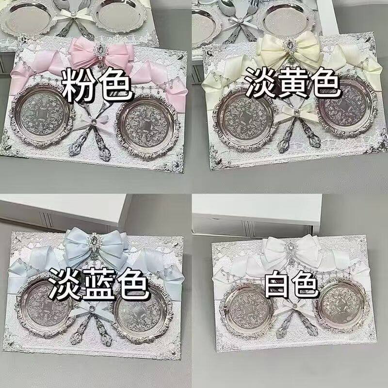 小卡懒人扎板diy材料痛板渐变系cos二次元天使蝴蝶结丝带痛吧唧托