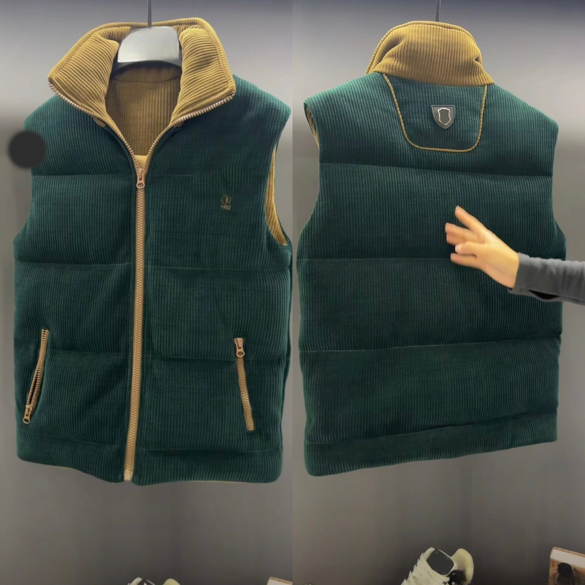 【YY小如专属-L104】秋季新款设计师时尚百搭男士棉服马甲