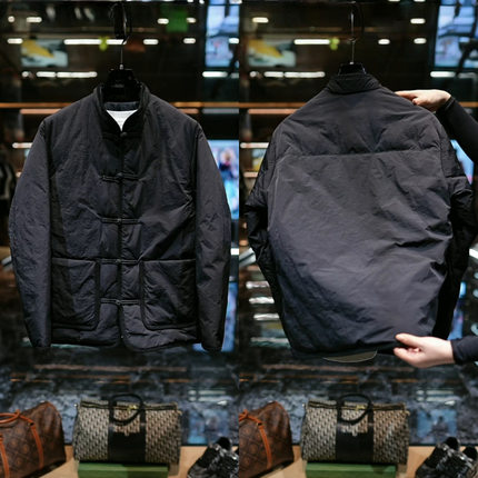 直播间「Y661」“中式棉服”复古潮流中国风盘扣立领棉服男装